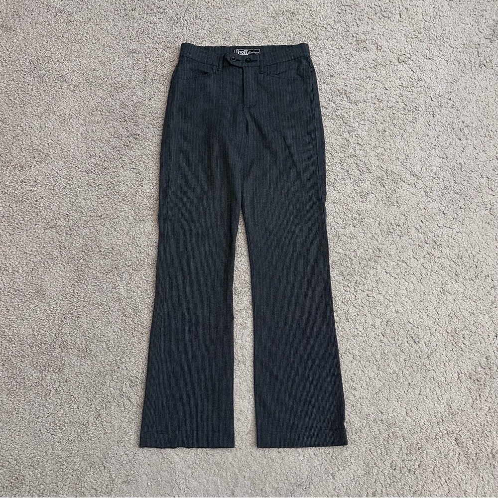 Lei Energy Charcoal Pinstripe Bootcut Pants Juniors 1